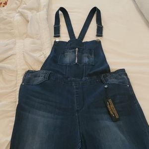 bebe  Zip Pocket Overalls